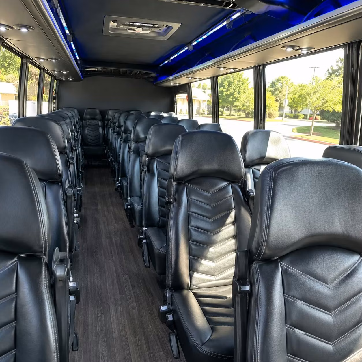 28 passenger minibus inside