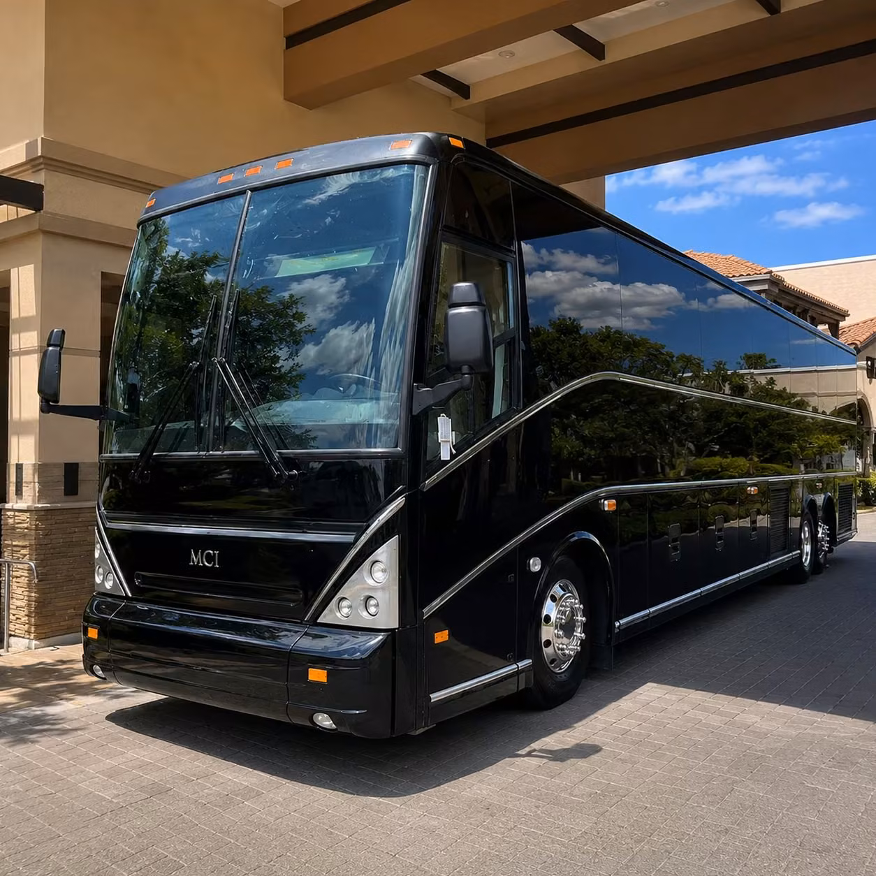 56 passenger charter bus